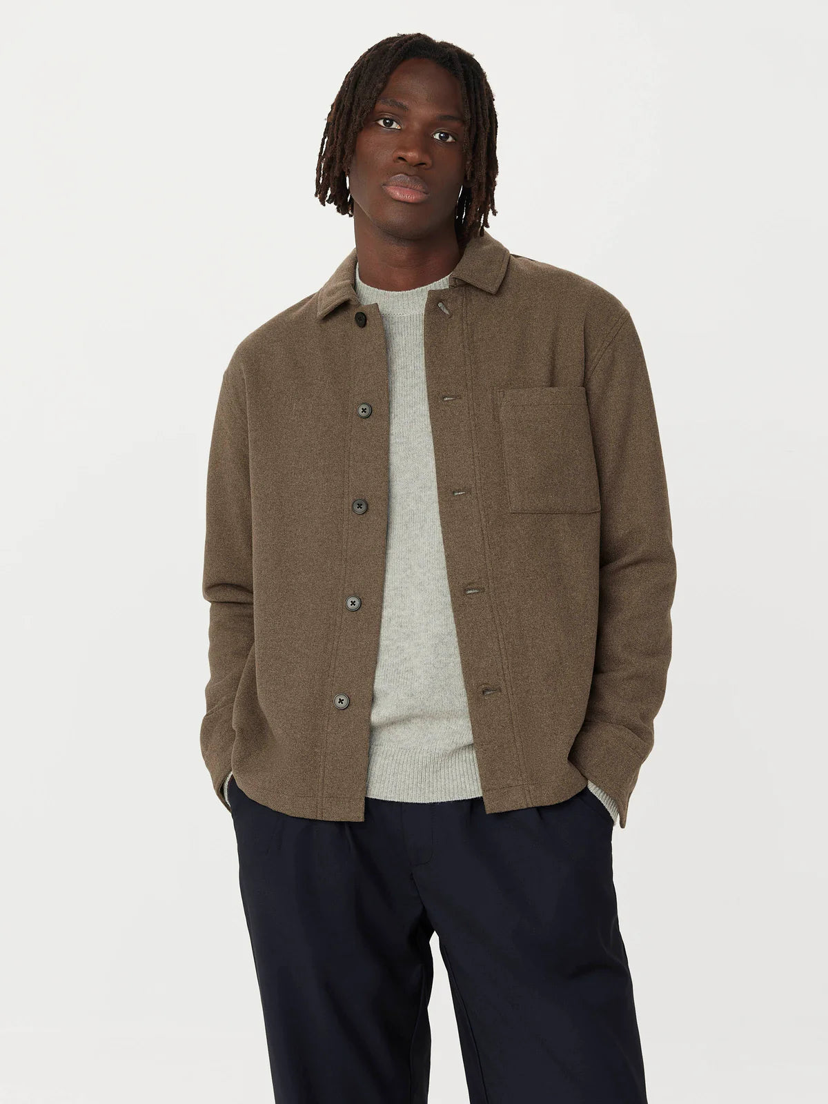 Wool Blend Overshirt