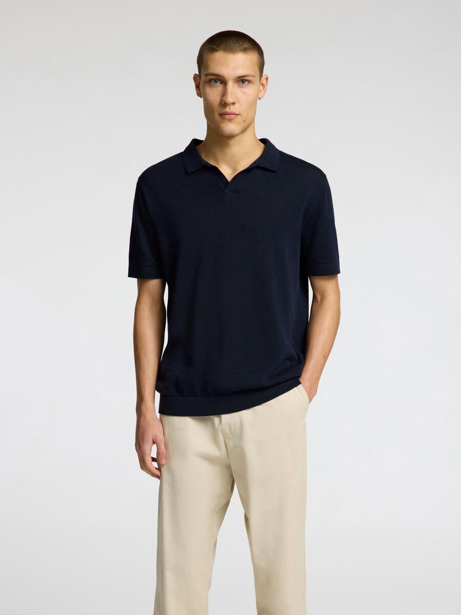 Knit Open Polo