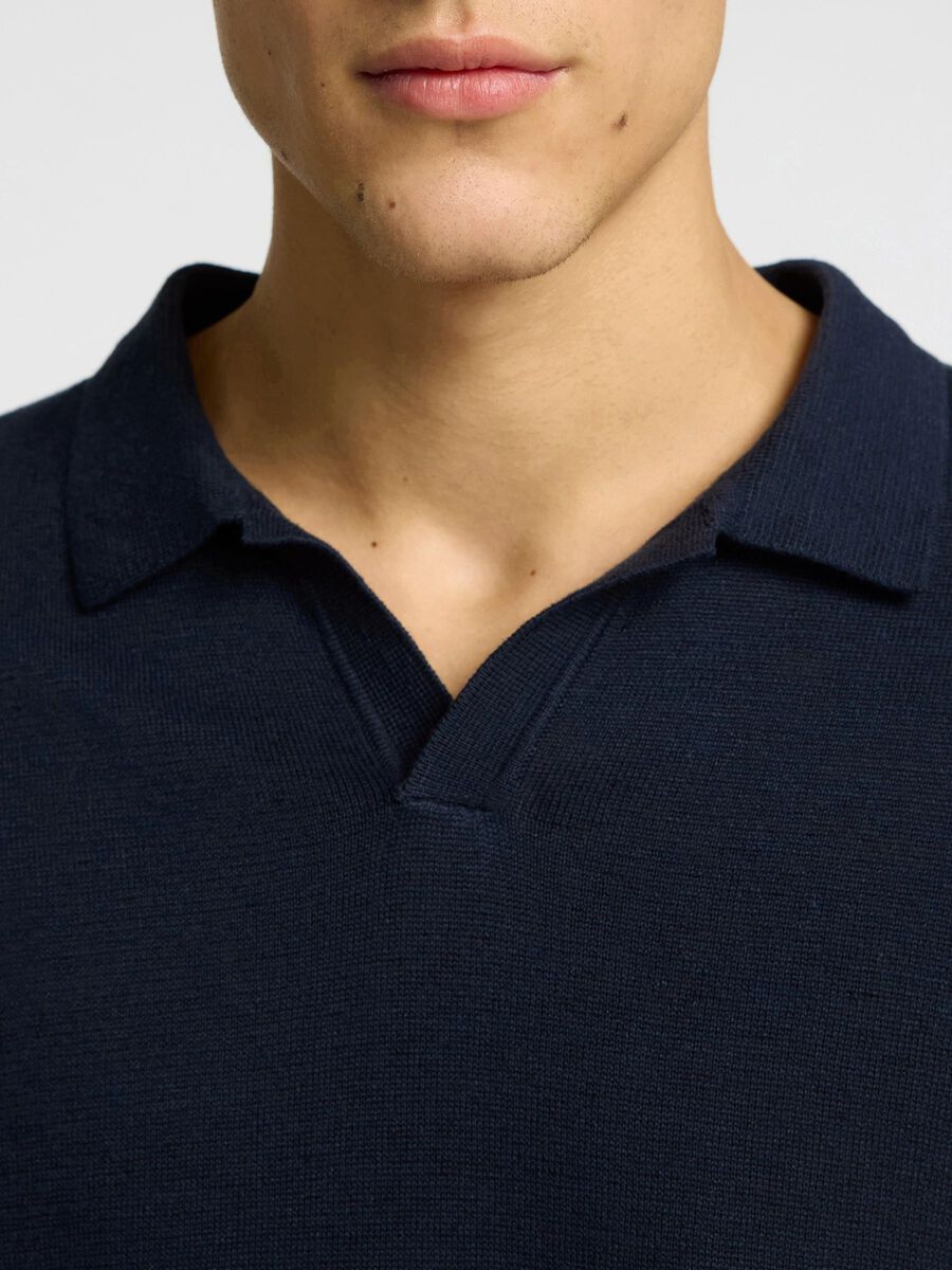 Knit Open Polo