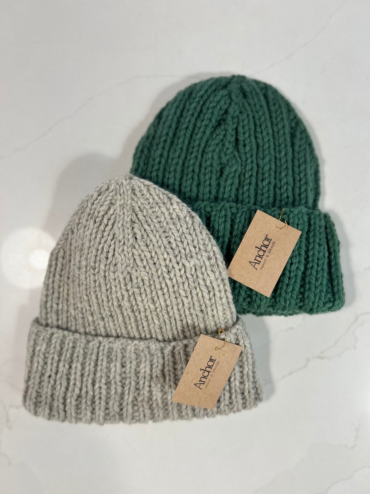 Hand knit Merino Toque
