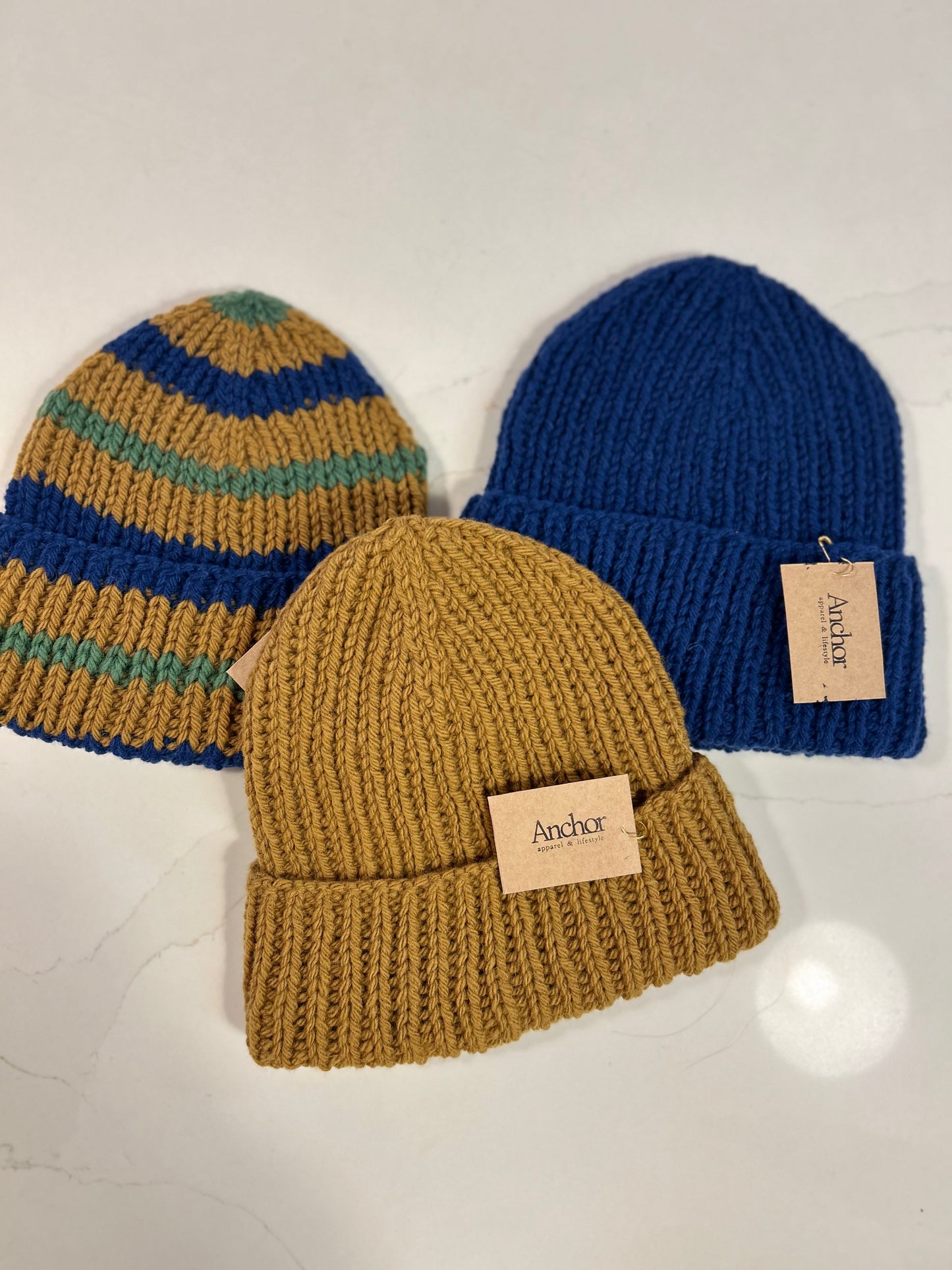Hand knit Merino Toque