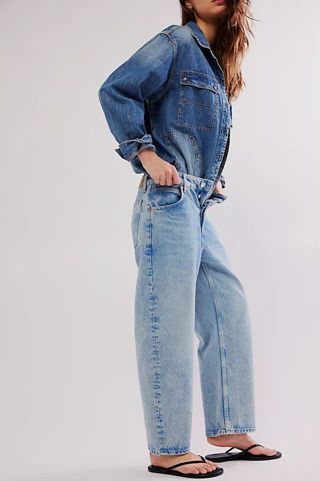 Deep Trance Dropped Boyfriend Jean