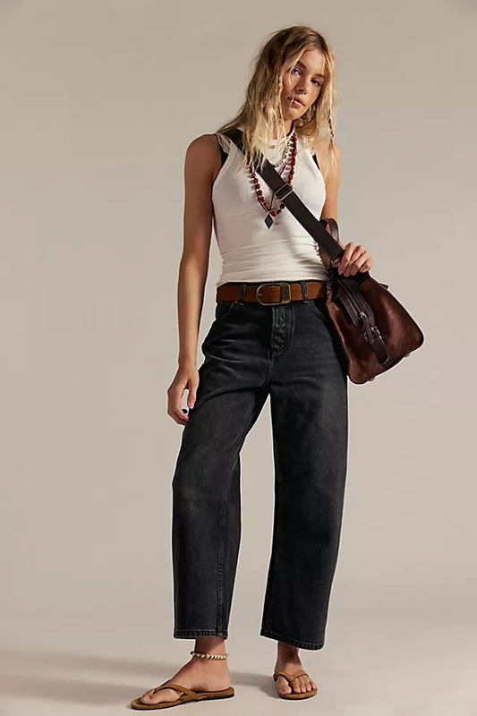 Deep Trance Dropped Boyfriend Jean