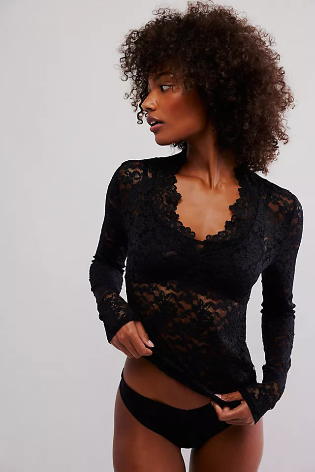 All day Lace Shirt