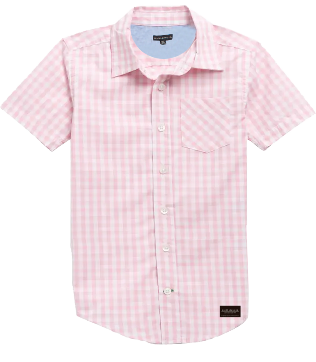 Gingham Plaid Cotton Shirt