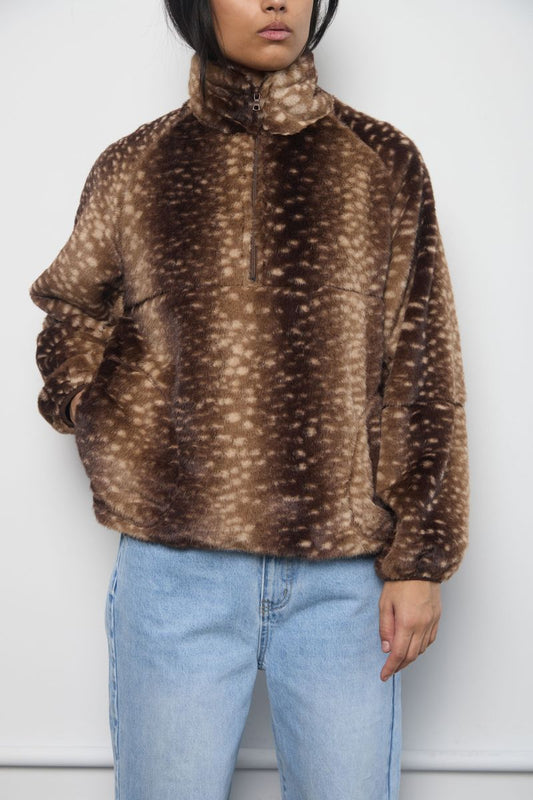 Tachette Faux-Fur Zipup