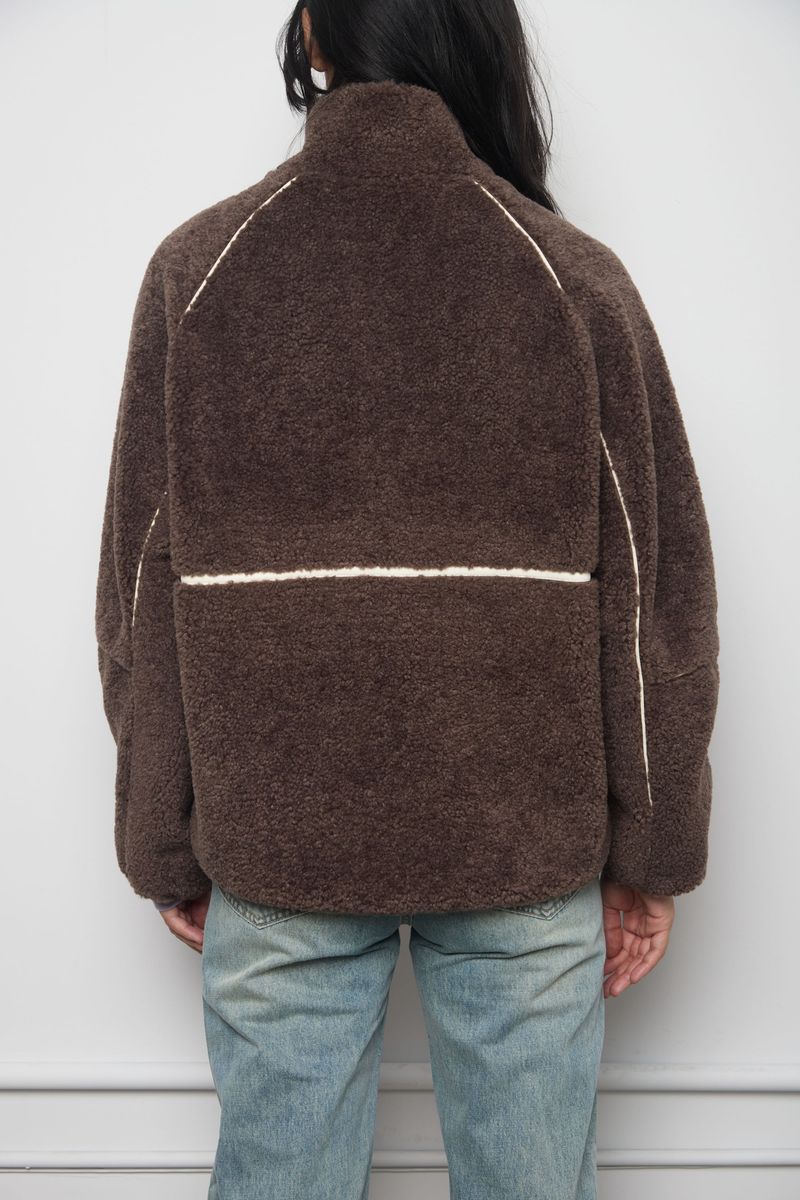 Leatherline Sherpa Half-zip
