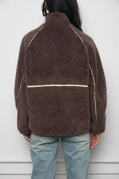 Leatherline Sherpa Half-zip