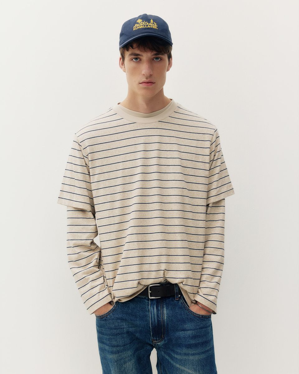 Linen Stripe Tee