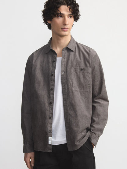 Light Corduroy Linen Shirt