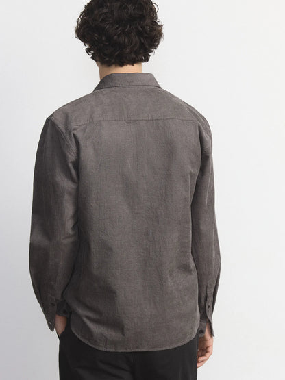 Light Corduroy Linen Shirt
