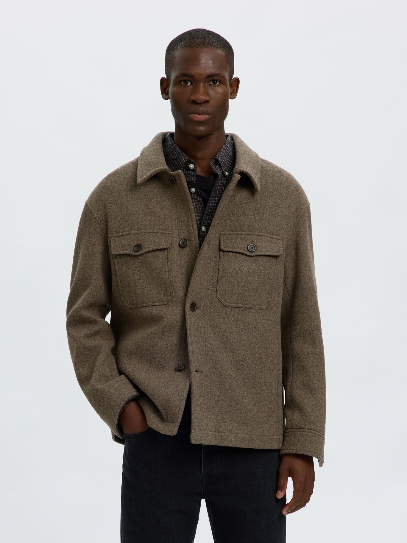 Wool Blend Shacket