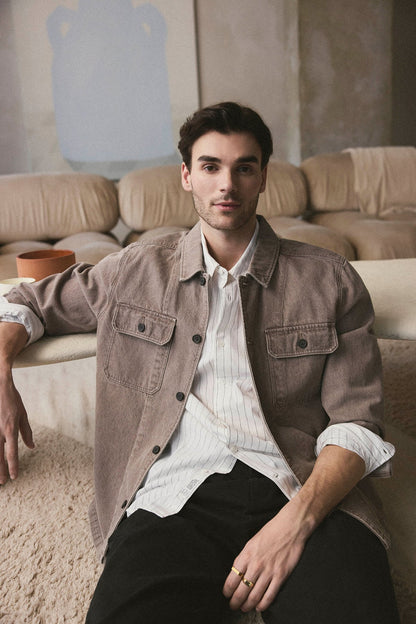 Natural Dye Denim Overshirt