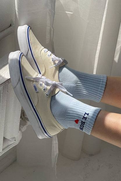 Embroidered Crew Socks