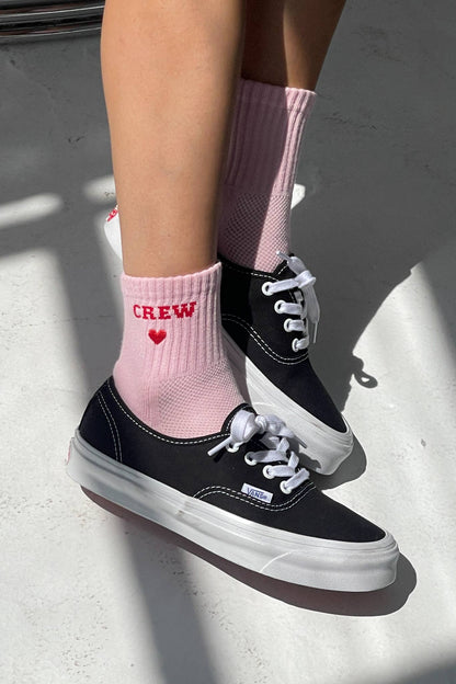 Embroidered Crew Socks