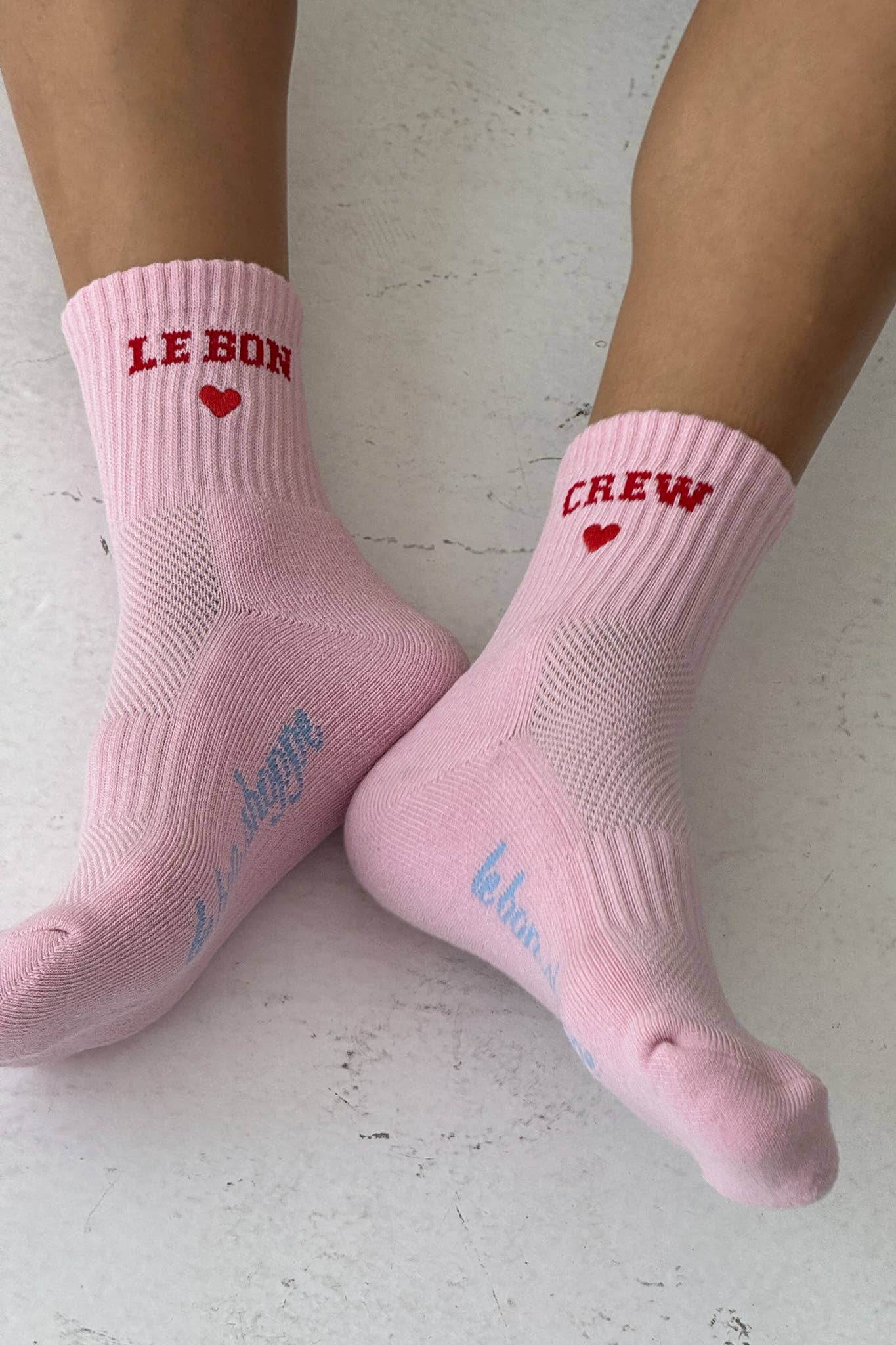 Embroidered Crew Socks