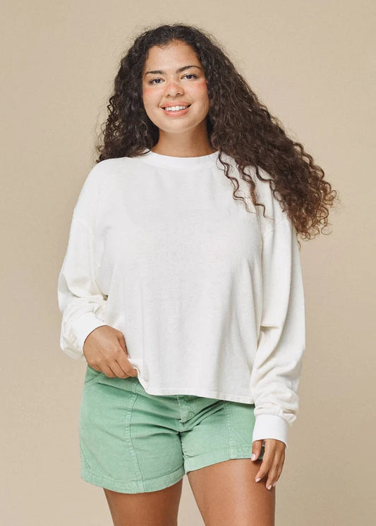 Cropped Long Sleeve Tee