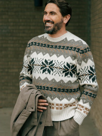 Jacquard Sweater in Lambswool