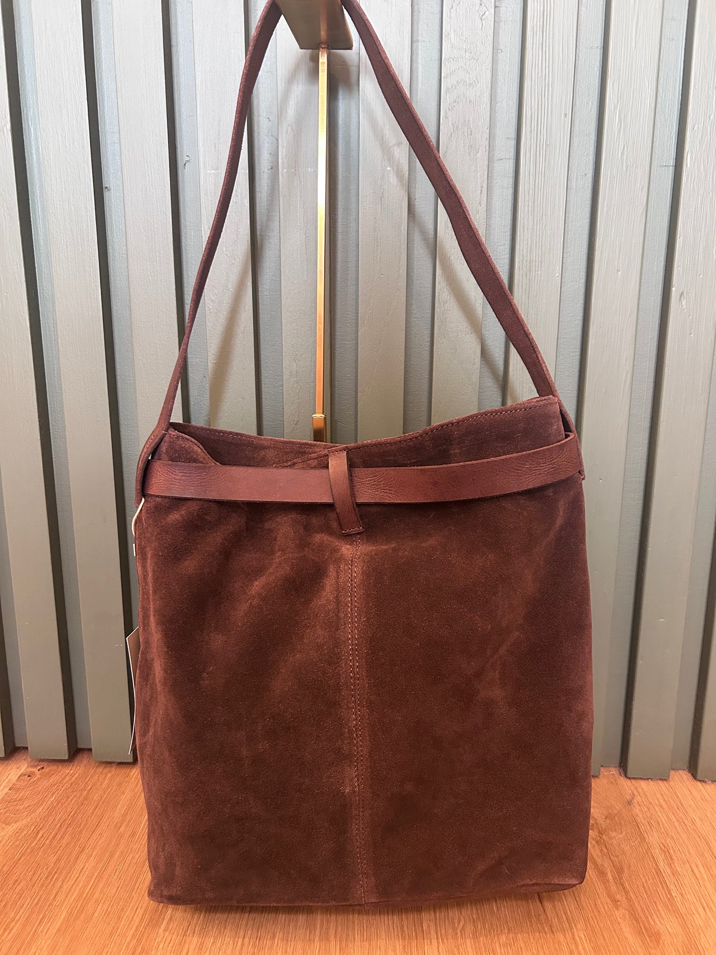 Chocolate Suede Bag