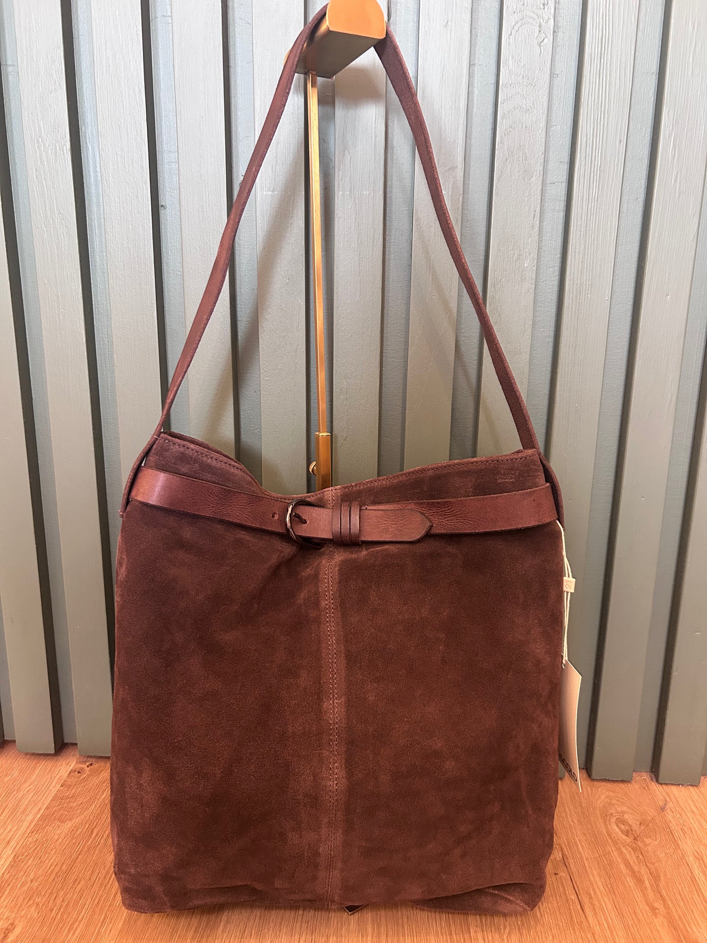 Chocolate Suede Bag