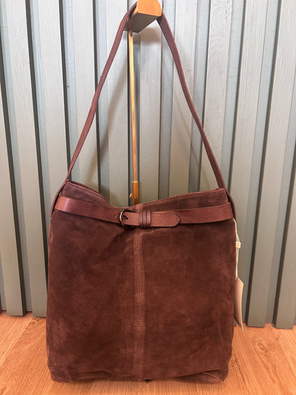 Chocolate Suede Bag