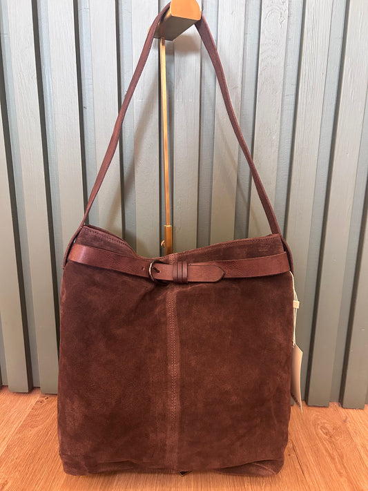 Chocolate Suede Bag