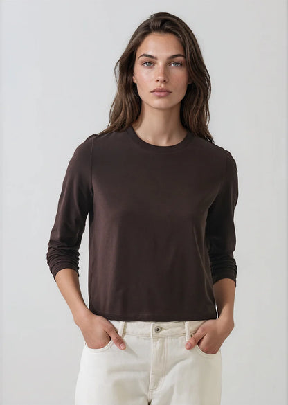 Pima Cotton Stretch Long Sleeve