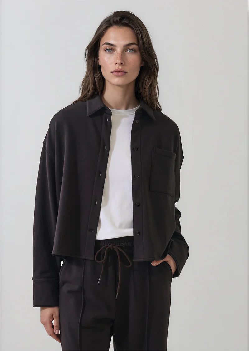 Brushed French Terry Boxy Shirt