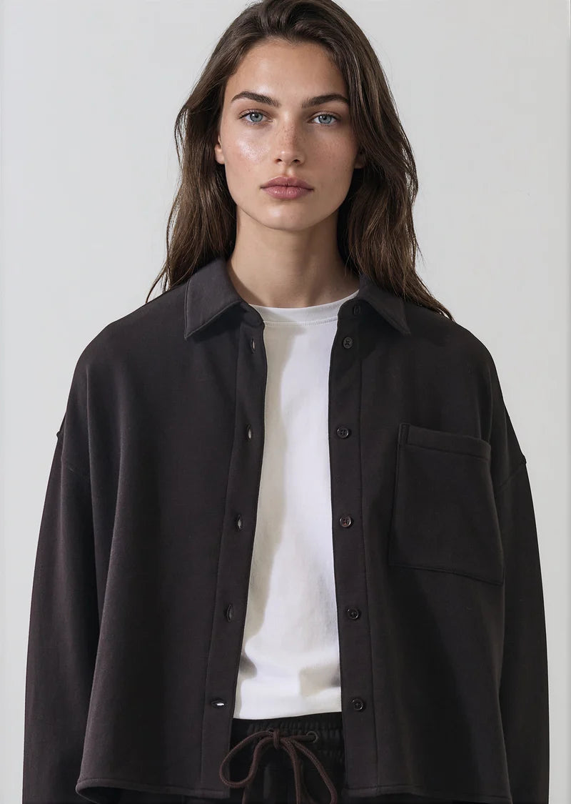 Brushed French Terry Boxy Shirt
