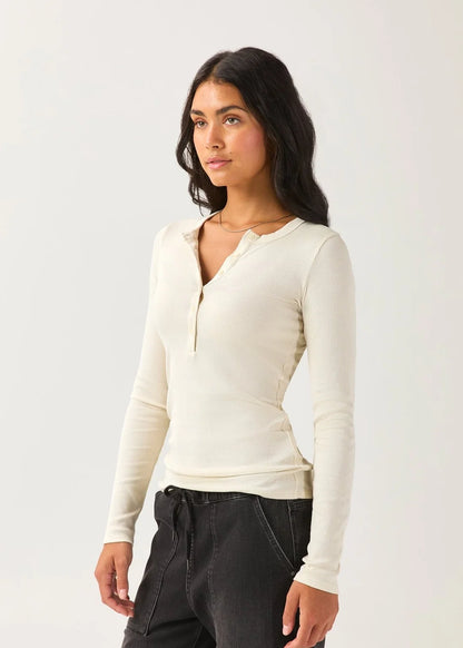 Pima Ribbed Henley
