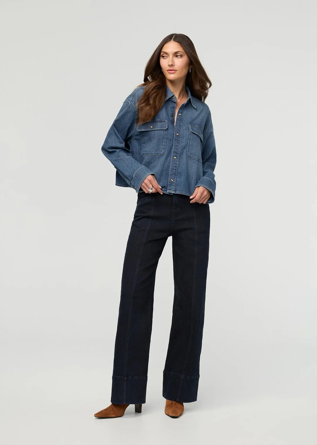 Denim Lite Boxy Shirt