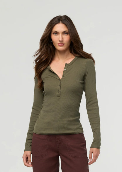 Pima Ribbed Henley