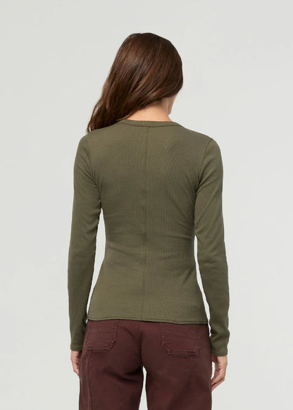 Pima Ribbed Henley
