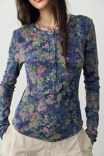 Jamie Printed Henley