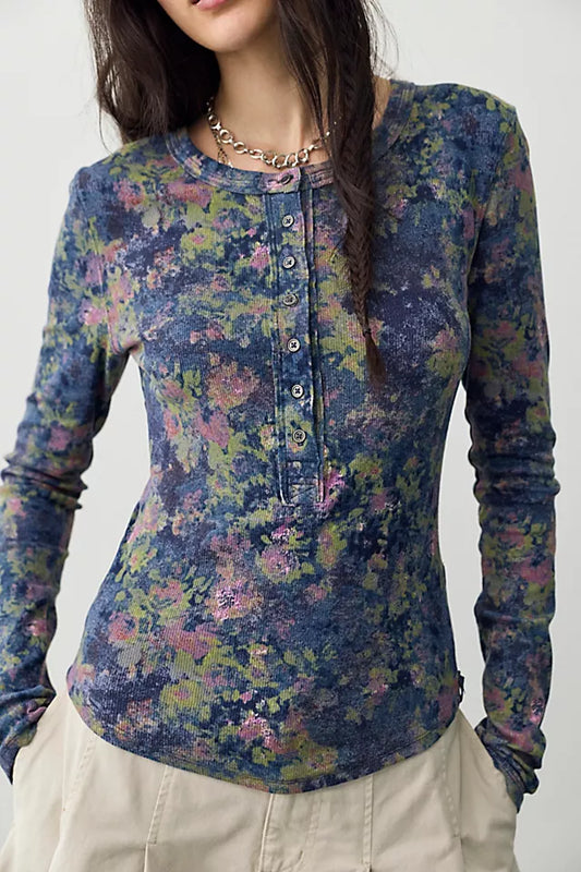 Jamie Printed Henley